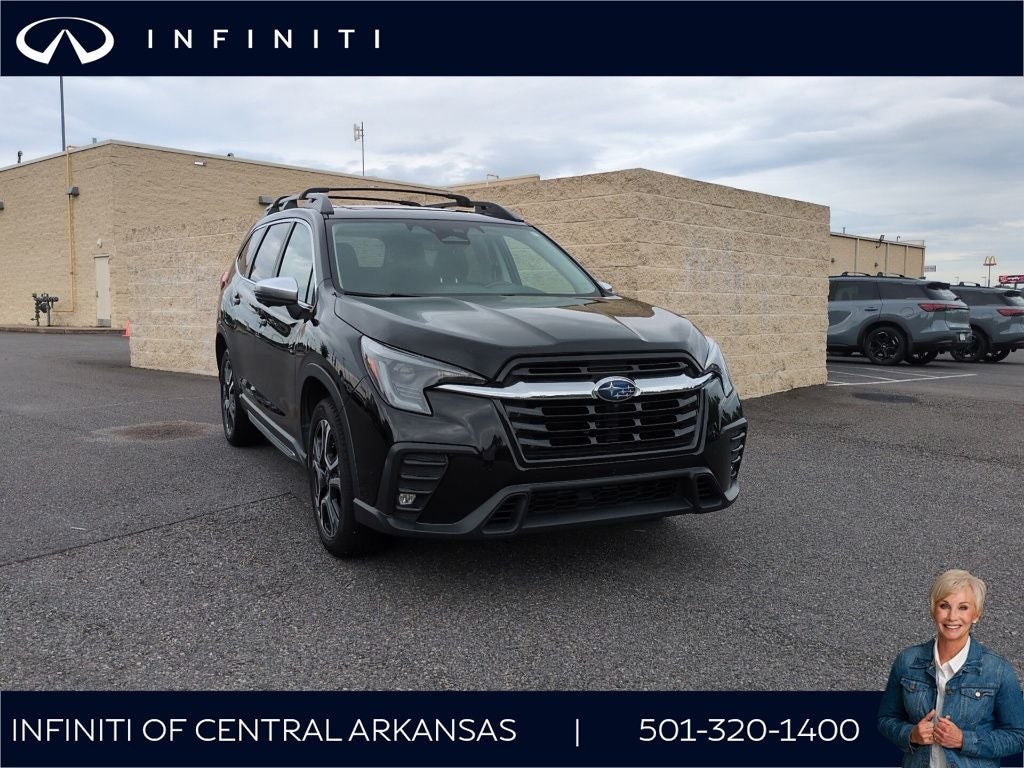 2023 Subaru Ascent Limited in Crystal Black Silica — front three-quarter view