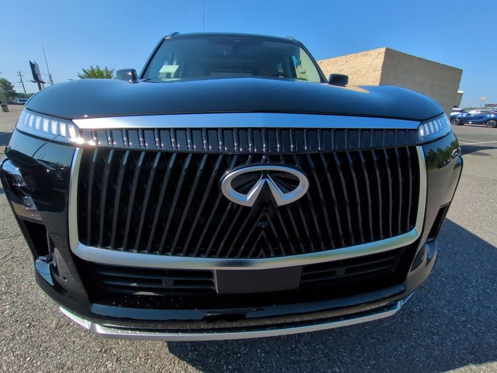 2027 INFINITI QX80 — rear three-quarter view