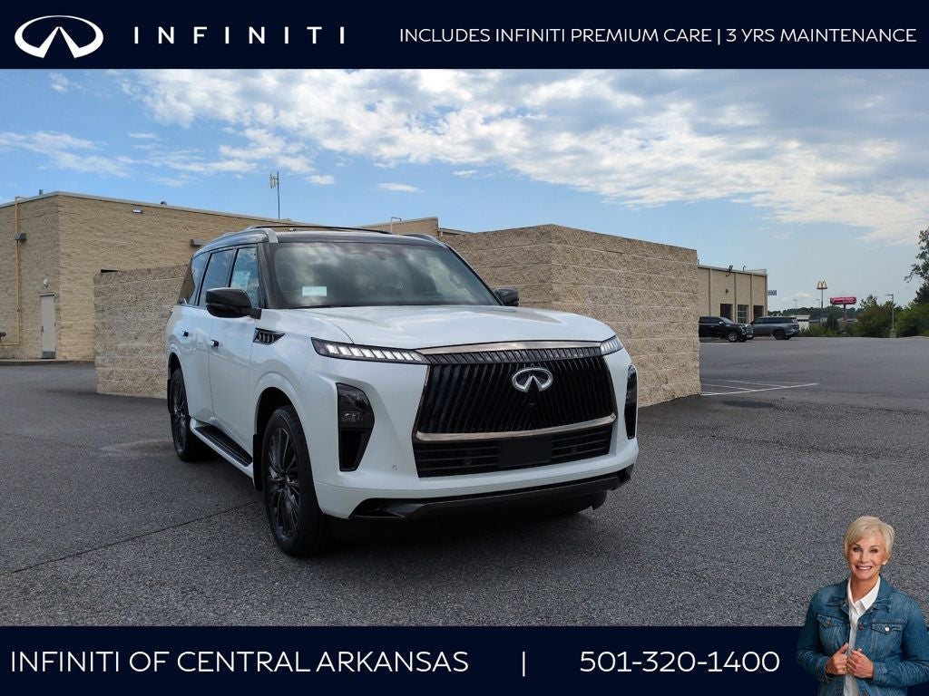 2027 INFINITI QX80 Autograph 4WD in Gray — front three-quarter view