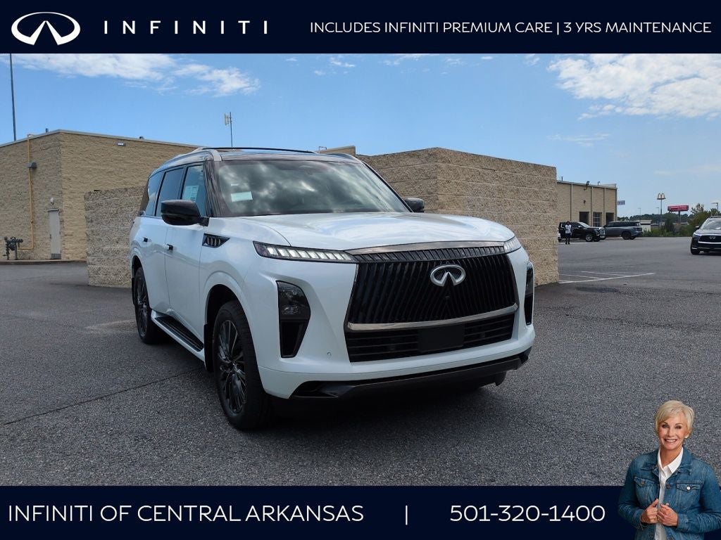 2027 INFINITI QX80 Autograph 4WD in Xkj — front three-quarter view